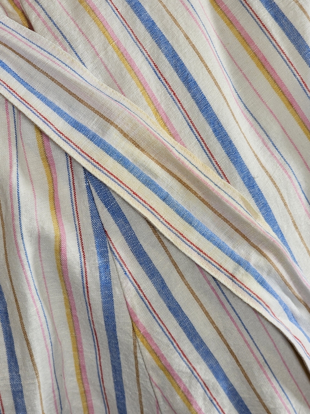 GAP NWT Sleeveless Striped Tie-Waist Midi Dress - Pastel Pink, Blue & White Sz 6 - Picture 13 of 13